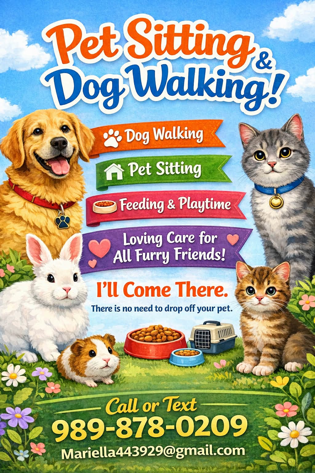 Pet sitting information